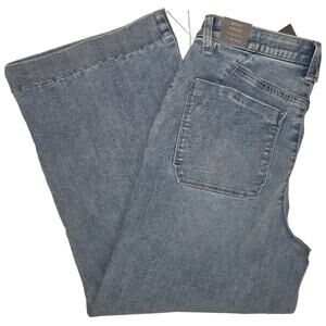 NWT 8 Women's Wit & Wisdom Ab*solution Wide Leg Ankle Blue Jeans